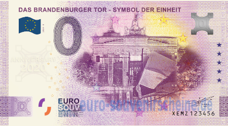 XEMZ-2020-8 DAS BRANDENBURGER TOR - SYMBOL DER EINHEIT 