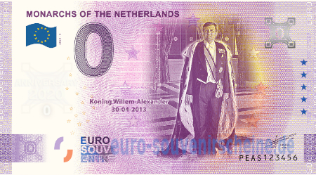 PEAS-2020-9 MONARCHS OF THE NETHERLANDS KONING WILLEM-ALEXANDER